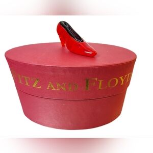 Fitz & Floyd Glass Menagerie Sedona Red Shoe